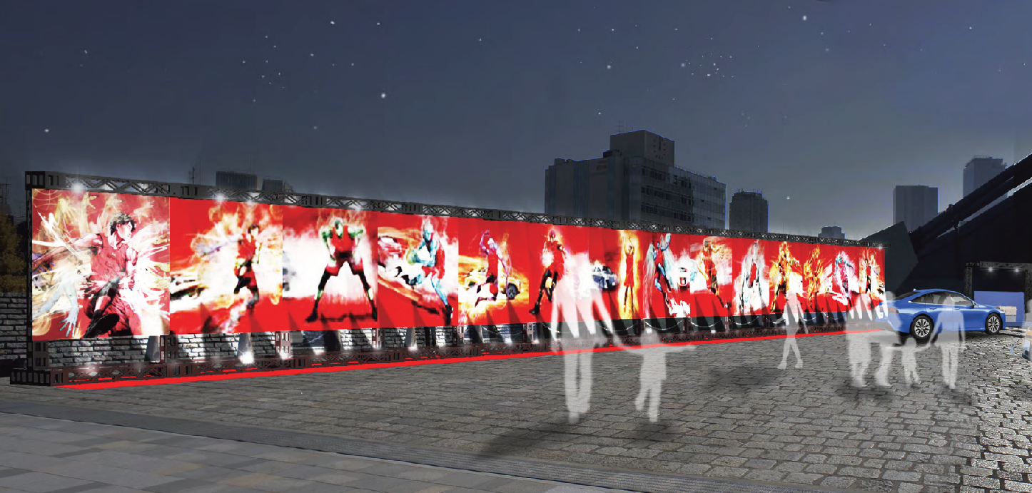 【アルバルク東京ホームゲーム　Collaboration with TOYOTA						】選手×車 コラボ特大イラストパネルの設置