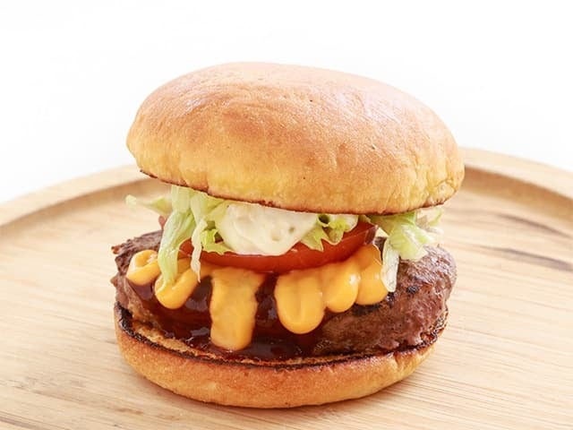 100％ビーフのA’ｓバーガー